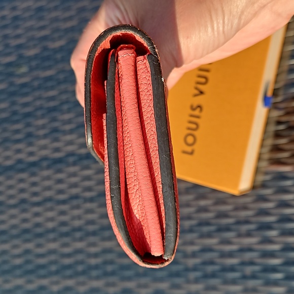 Louis Vuitton Pink Empreinte Long Wallet Gold LV Logo w/Box + Dustbag - Picture 14 of 15